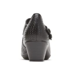 Kailyn Asymmetrical Black Leather Mary Jane -Rockport Store cobkailynamj01b