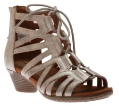 Laurel Metallic Caged Sandal -Rockport Store coblaurelc07
