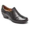 Laurel Slip-On Black Leather Low Heel -Rockport Store coblaurelso01a