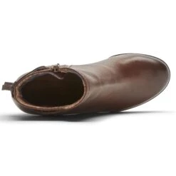 Lucinda Tan Back Tie Ankle Wedge Boot -Rockport Store coblucindabt06d