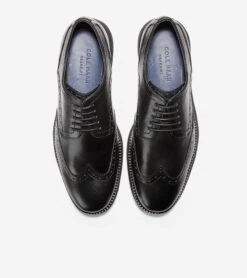 Cole Haan Grand2Wing Tip Black -Rockport Store colgrandwo001d