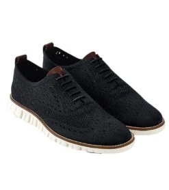 Cole Haan ZERØGRAND Wingtip Oxford Black Stitchlite -Rockport Store colstitchlite01f