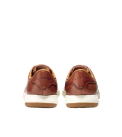 Cole Haan GrandPrø Brown Leather Lace-Up Tennis Sneaker -Rockport Store coltennis06d