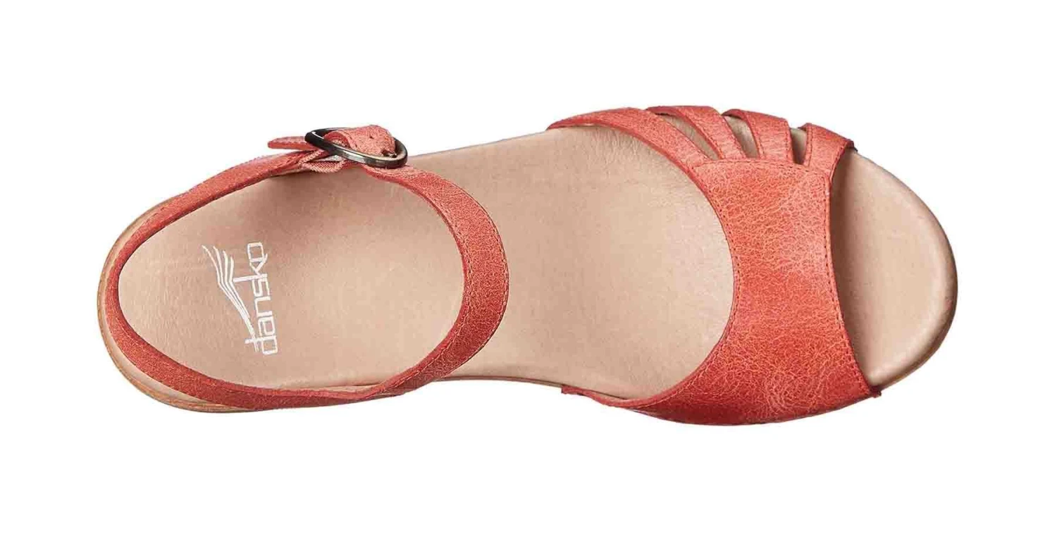 Dansko Marlow Orange Leather Sandal 7 Dansko Marlow Orange Leather Sandal - Image 5