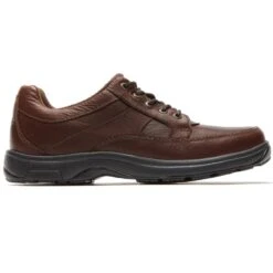 Midland Brown Leather Lace-Up Oxford -Rockport Store dun8500sbd