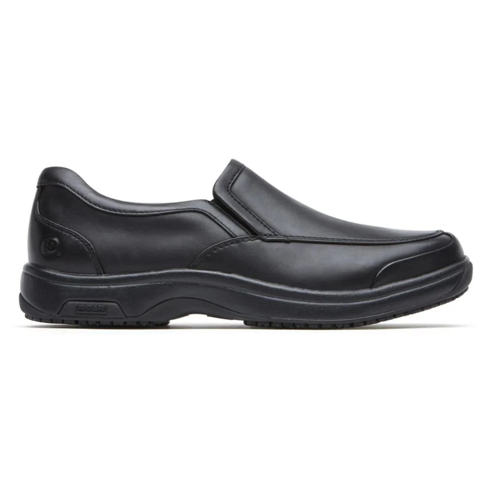 Battery Park Service Black Leather Slip-On Shoe 5 Battery Park Service Black Leather Slip-On Shoe - Image 3