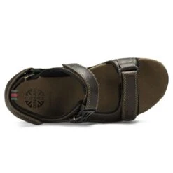 Nolan Brown Leather Adjustable Sandal -Rockport Store dunnolan02f