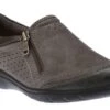 Rapid Randall Dark Grey Zipper Slip-On Shoe