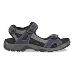 ECCO Yucatan Marine Oil Nubuck Leather Sport Sandal -Rockport Store ecc06956403d
