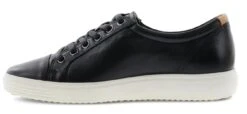 ECCO Women's Soft 7 Black Leather Lace-Up Sneaker -Rockport Store ecc43000301b