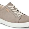 ECCO Women's Soft 7 Warm Grey Lace-Up Sneaker -Rockport Store ecc43000307