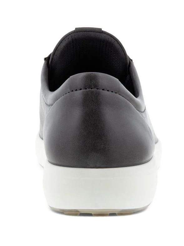 ECCO Men's Soft 7 Titanium Grey Leather Lace-Up Sneaker 5 ECCO Men's Soft 7 Titanium Grey Leather Lace-Up Sneaker - Image 3