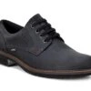 ECCO Turn Black Leather Gore-Tex Waterproof Plain Toe Derby 1 ECCO Turn Black Leather Gore-Tex Waterproof Plain Toe Derby -Rockport Store ecc51017401