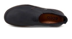 ECCO Turn Black Leather Gore-Tex Waterproof Slip-On Shoe -Rockport Store ecc51018401c