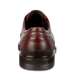 ECCO Lisbon Cognac Brown Leather Lace-Up Plain Toe Dress Shoe -Rockport Store ecc62210406c