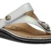 Finn Comfort Alexandria White Leather Thong Sandal -Rockport Store finalexandria09
