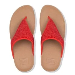 Lottie Shimmer Crystal Passion Red Thong Sandal -Rockport Store fitlottiesc10b