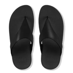 Lulu Black Leather Thong Sandal -Rockport Store fitlulult01d