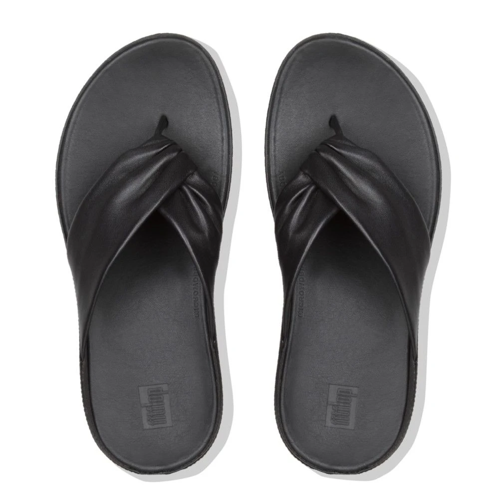 Twiss Black Leather Thong Sandal 4 Twiss Black Leather Thong Sandal - Image 2