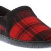 Jacob Red Black Plaid Slip-On Slipper -Rockport Store foajacob10