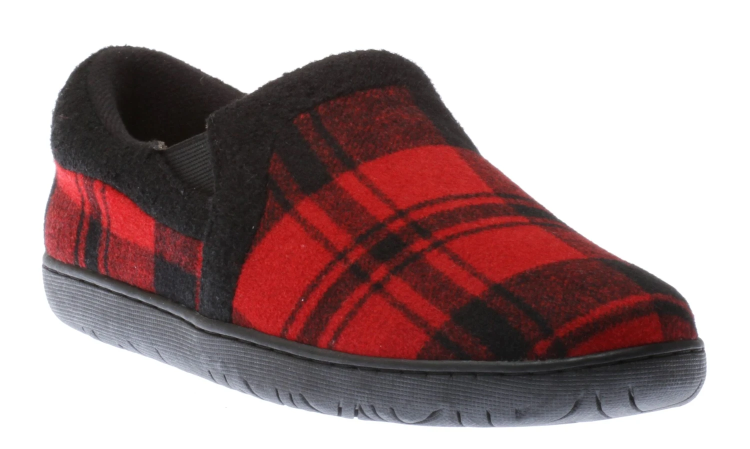 Jacob Red Black Plaid Slip-On Slipper 3 Jacob Red Black Plaid Slip-On Slipper