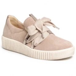 Gabor 43.333.12 Taupe Suede Slip-On Sneaker