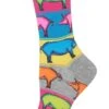 Hotsox Women's Pop Pigs Grey Crew Socks -Rockport Store hotpoppigs