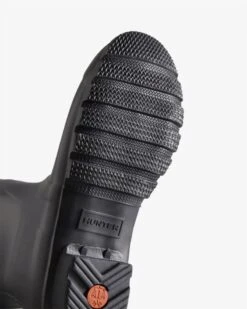 Hunter Women's Original Black Short Rain Boot -Rockport Store hunw2375801e