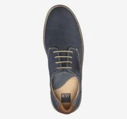 McGuffey Plain Toe Navy Leather Derby Sneaker -Rockport Store johmcguffeyp03c