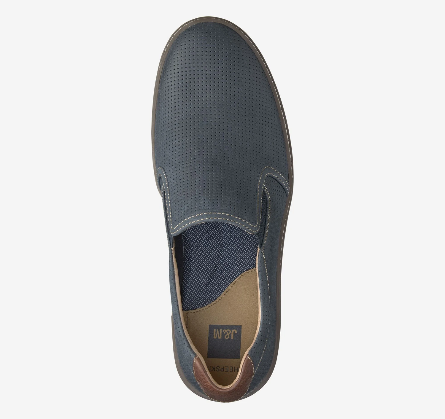 McGuffey Perforated Navy Leather Slip-On Sneaker 4 McGuffey Perforated Navy Leather Slip-On Sneaker - Image 2