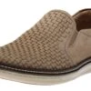 McGuffey Woven Beige Nubuck Slip-On Sneaker -Rockport Store johmcguffeyw08
