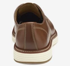 Upton Tan Brown Leather Plain Toe Derby Dress Shoe -Rockport Store johupton06d