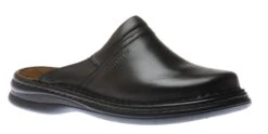 Josef Seibel Max Black Leather Slipper