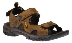 Keen Targhee III Bison Brown Leather Open Toe Hiking Sandal