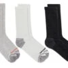 Merrell Repreve 3-Pack Hiker Crew Socks Grey -Rockport Store mea33524c305