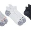 Merrell Repreve 3-Pack Low Cut Tab Socks Grey -Rockport Store mea33525t305
