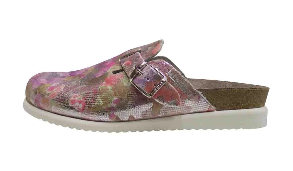 Mephisto Halina Pink Silver Leather Clog 4 Mephisto Halina Pink Silver Leather Clog - Image 2