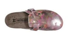 Mephisto Halina Pink Silver Leather Clog 10 Mephisto Halina Pink Silver Leather Clog -Rockport Store mephalina13e