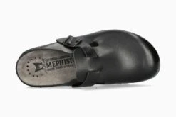 Mephisto Zaverio Unisex Black Leather Clog -Rockport Store mepzaverio01c