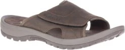 Merrell Sandspur 2 Earth Brown Leather Slide Sandal