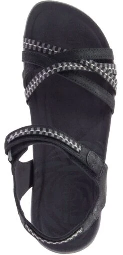 Merrell Terran 3 Cush Cross Black Sandal -Rockport Store merterranc301b