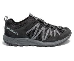 Merrell Wildwood Aerosport Black Trail Running Shoe 7 Merrell Wildwood Aerosport Black Trail Running Shoe -Rockport Store merwildwoodm01a
