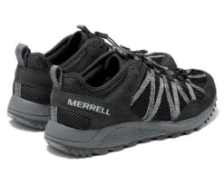 Merrell Wildwood Aerosport Black Trail Running Shoe 8 Merrell Wildwood Aerosport Black Trail Running Shoe -Rockport Store merwildwoodm01b