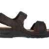 Arthur Coal Nubuck Leather Adjustable Straps Casual Sandal