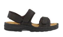 Arthur Coal Nubuck Leather Adjustable Straps Casual Sandal -Rockport Store naoarthurnjgd