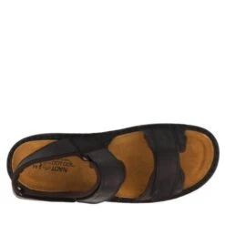 Arthur Coal Nubuck Leather Adjustable Straps Casual Sandal -Rockport Store naoarthurnjge
