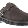 Fjord Grey Suede Leather Clog -Rockport Store naofjordb39