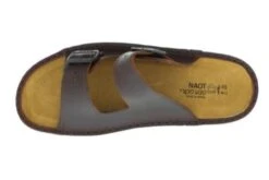 Mikael Buffalo Brown Leather Slide Sandal -Rockport Store naomikael739d