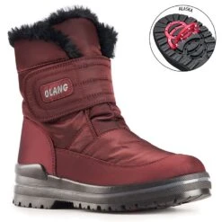 Olang Luna Velcro Uva Winter Boot -Rockport Store olaluna04