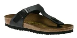 Birkenstock Gizeh Birko-Flor Black Thong Sandal